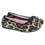 Nordikas 2011 Slippers – Marron Leopard Suede – Womens Slippers - Crep Direct UK