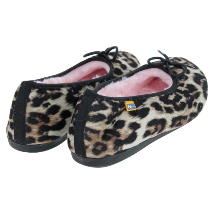 Nordikas 2011 Slippers – Marron Leopard Suede – Womens Slippers - Crep Direct UK