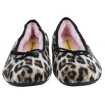 Nordikas 2011 Slippers – Marron Leopard Suede – Womens Slippers - Crep Direct UK