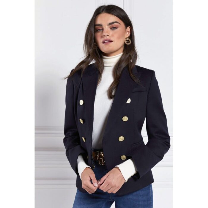 Holland Cooper Knightsbridge Blazer – Navy Barathea – Ladies Clothing - Crep Direct UK