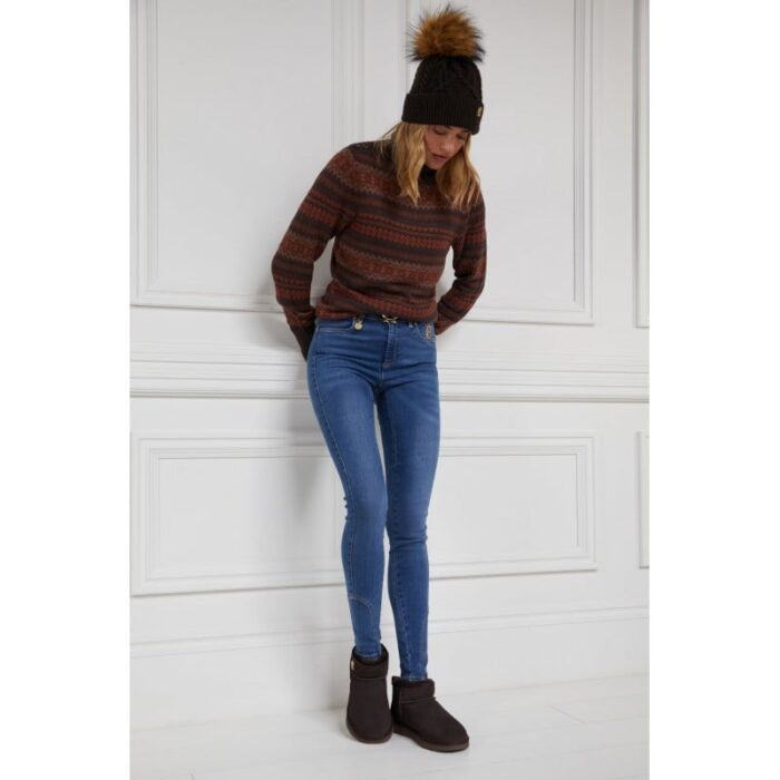 Holland Cooper Ultra Mini Shearling Boot – Chocolate Suede – Womens Boots - Crep Direct UK