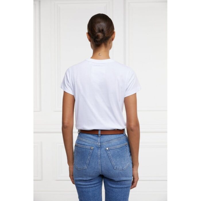 Holland Cooper Monogram Tee – White Cotton – Ladies Clothing - Crep Direct UK