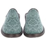 Nordikas 2151-o/8 Mule Slippers – Verde Velvet – Womens Slippers - Crep Direct UK