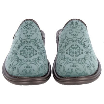 Nordikas 2151-o/8 Mule Slippers – Verde Velvet – Womens Slippers - Crep Direct UK