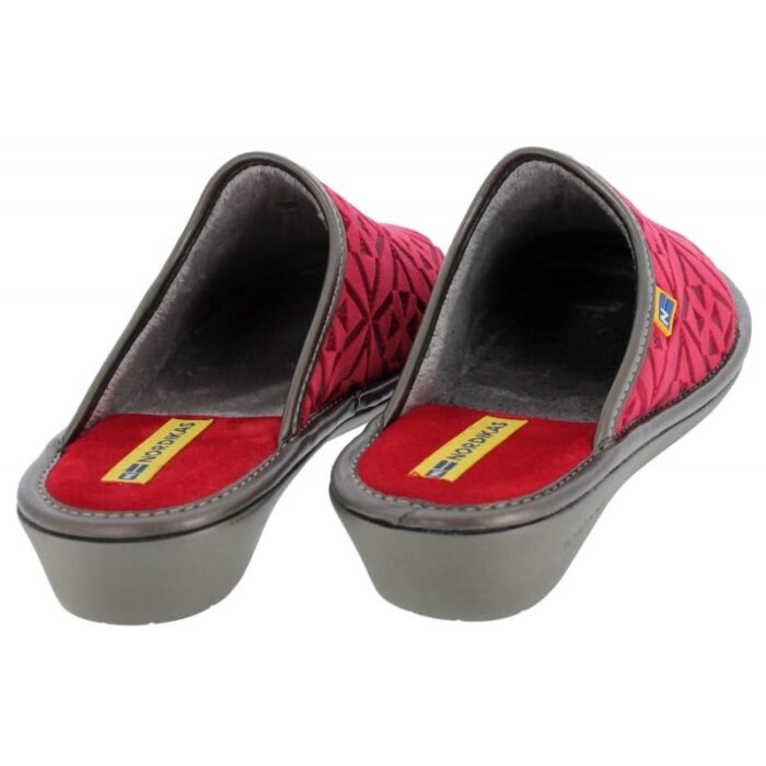 Nordikas 2165-o Mule Slippers – Rojo Red – Womens Slippers - Crep Direct UK