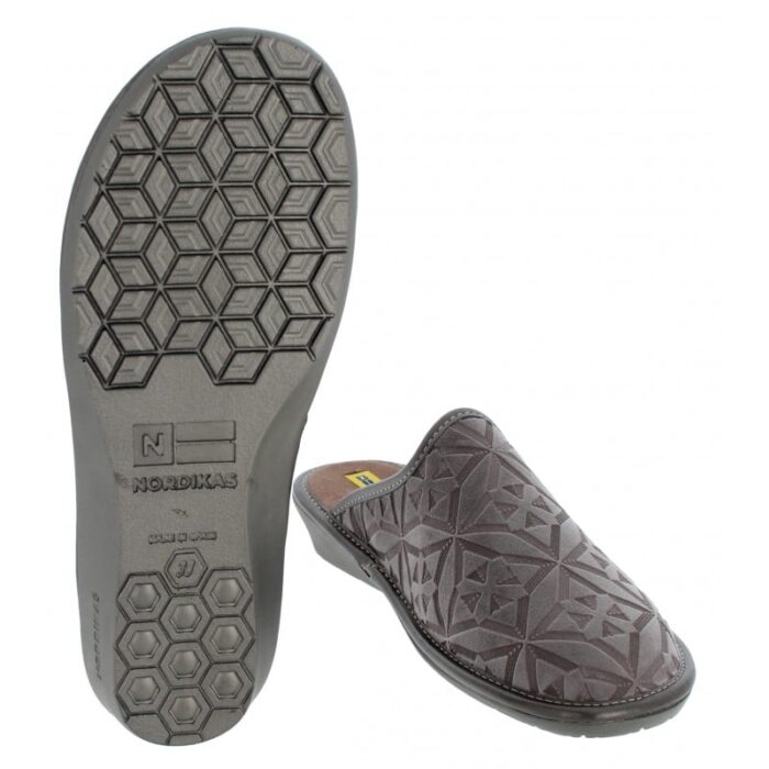 Nordikas 2165-o Mule Slippers – Taupe – Womens Slippers - Crep Direct UK