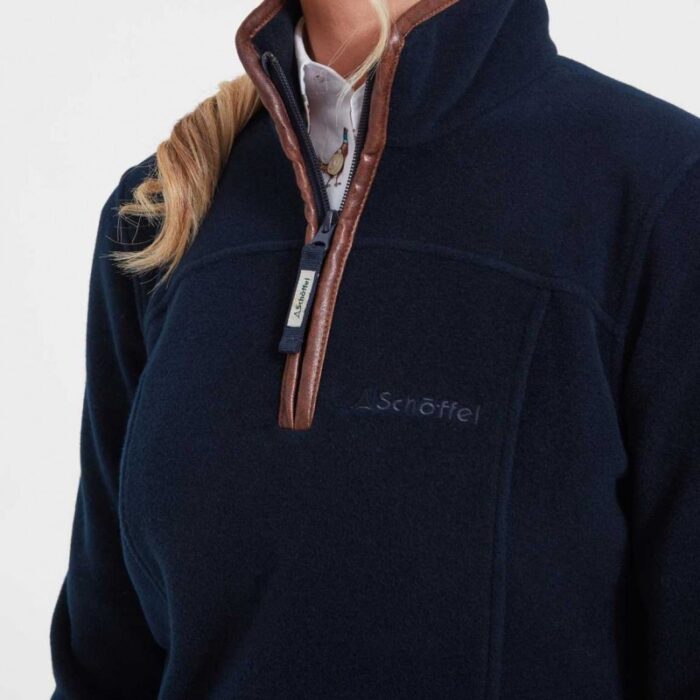 Schoffel Tilton II 1/4 Zip Fleece 13447 – Navy Textile – Ladies Clothing - Crep Direct UK
