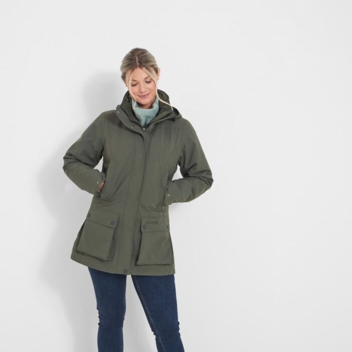 Schoffel Uppingham 3 In 1 Coat 13090 – Forest – Ladies Clothing - Crep Direct UK