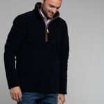 Schoffel Berkeley 1/4 Zip Fleece 21106 – Navy – Mens Clothing - Crep Direct UK