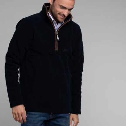 Schoffel Berkeley 1/4 Zip Fleece 21106 – Navy – Mens Clothing - Crep Direct UK