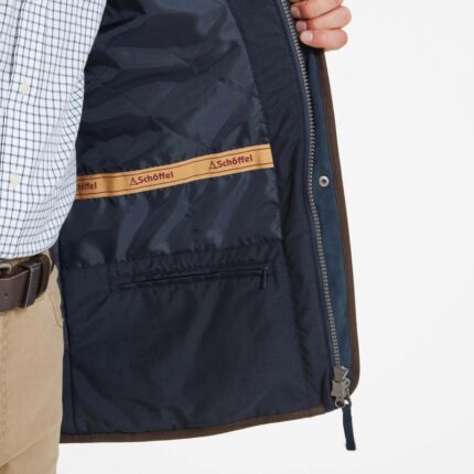 Schoffel Oundle Country Coat 23542 – Navy Textile – Mens Clothing - Crep Direct UK