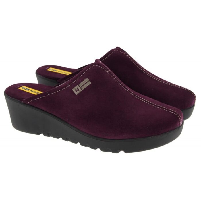 Nordikas 2287 Mule Slippers – Morado Suede – Womens Slippers - Crep Direct UK