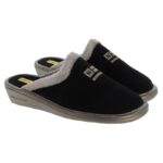 Nordikas 238-O Mule Slippers – Black Suede – Womens Slippers - Crep Direct UK