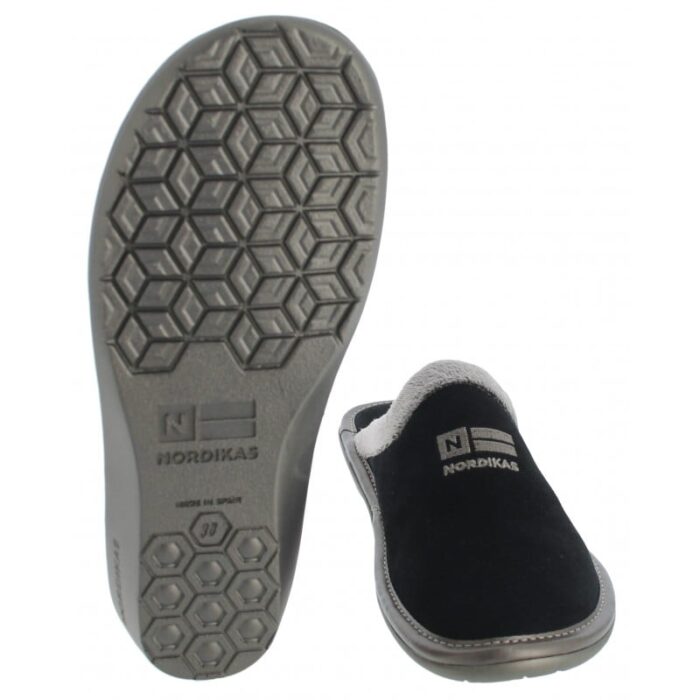 Nordikas 238-O Mule Slippers – Black Suede – Womens Slippers - Crep Direct UK