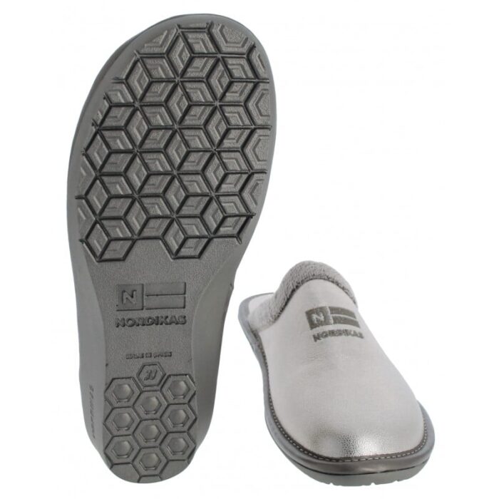 Nordikas 238-O Mule Slippers – Onyx Leather – Womens Slippers - Crep Direct UK