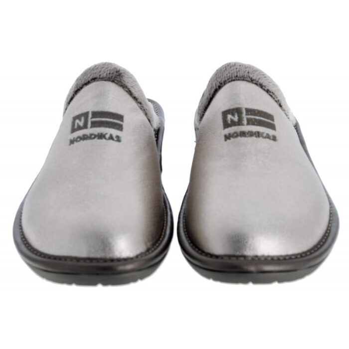 Nordikas 238-O Mule Slippers – Onyx Leather – Womens Slippers - Crep Direct UK