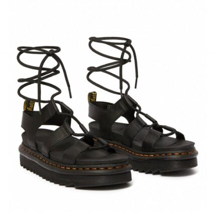 Dr. Martens Nartilla Lace-Up Gladiator Sandals – Black Leather – Womens Sandals, Sliders & Toe Posts - Crep Direct UK Dr. Martens Nartilla Lace-Up Gladiator Sandals – Black Leather – Womens Sandals, Sliders & Toe Posts - Crep Direct UK