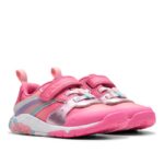 Clarks Tidal Star Toddler Trainers – Bright Pink Combi Leather – Girls Shoes - Crep Direct UK