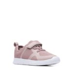 Clarks Ath Flux Kids Trainers – Pink – Girls Shoes - Crep Direct UK