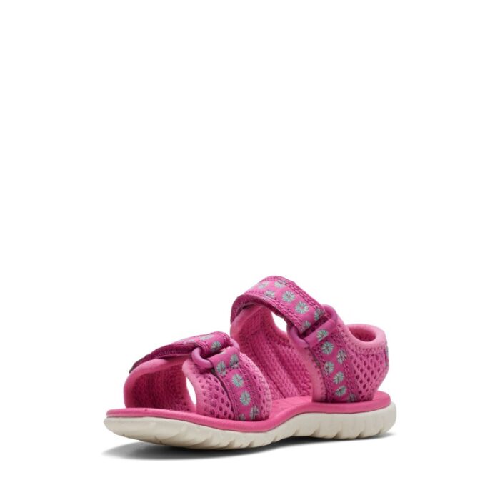 Clarks Surfing Tide T.O Sandals – Hot Pink – Girls Sandals - Crep Direct UK