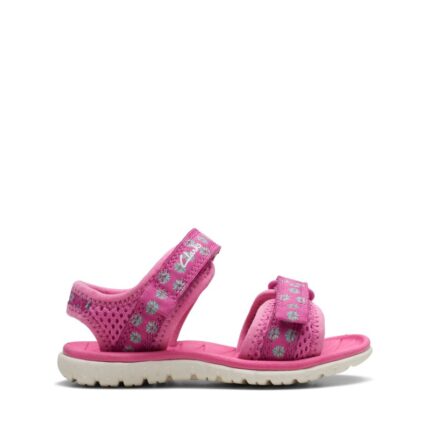 Clarks Surfing Tide T.O Sandals – Hot Pink – Girls Sandals - Crep Direct UK Clarks Surfing Tide T.O Sandals – Hot Pink – Girls Sandals - Crep Direct UK