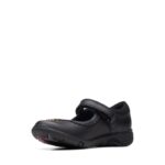 Clarks Relda Sea Kid School Shoes – Black Leather – Girls School Shoes - Crep Direct UK