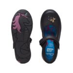 Clarks Relda Sea Kid School Shoes – Black Leather – Girls School Shoes - Crep Direct UK