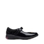 Clarks Relda Sea Kid School Shoes – Black Patent – Girls School Shoes - Crep Direct UK