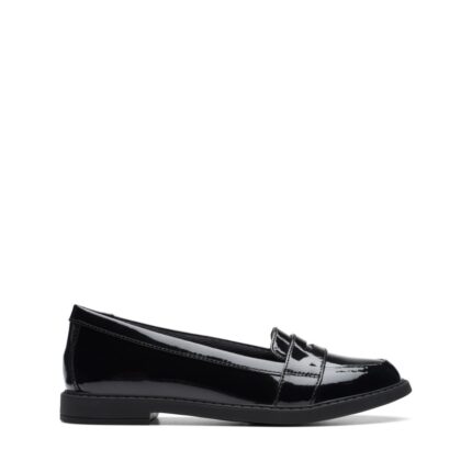 Clarks Scala Loafer Kid School Shoes – Black Patent – Girls School Shoes - Crep Direct UK Clarks Scala Loafer Kid School Shoes – Black Patent – Girls School Shoes - Crep Direct UK
