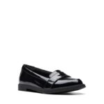 Clarks Scala Loafer Kid School Shoes – Black Patent – Girls School Shoes - Crep Direct UK