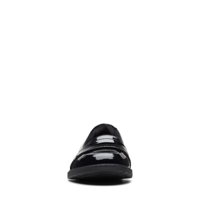 Clarks Scala Loafer Kid School Shoes – Black Patent – Girls School Shoes - Crep Direct UK