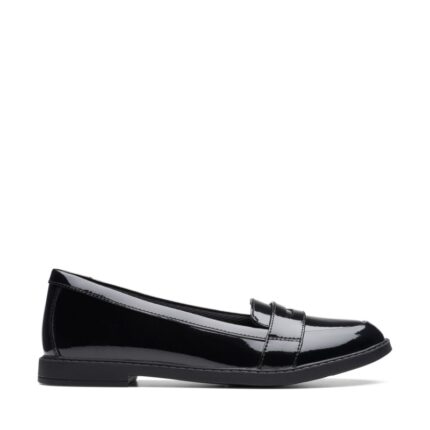 Clarks Scala Loafer Youth School Shoes – Black Patent – Girls School Shoes - Crep Direct UK Clarks Scala Loafer Youth School Shoes – Black Patent – Girls School Shoes - Crep Direct UK