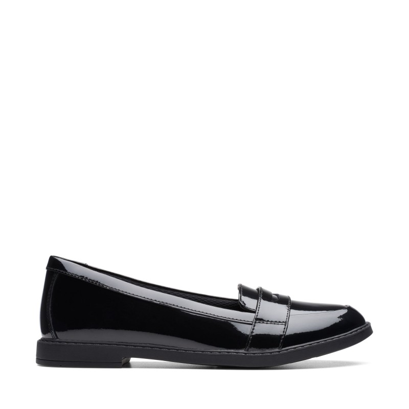 Clarks Scala Loafer Youth School Shoes – Black Patent – Girls School Shoes - Crep Direct UK Clarks Scala Loafer Youth School Shoes – Black Patent – Girls School Shoes - Crep Direct UK