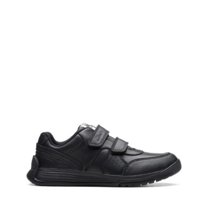 Clarks Cica Star Orb Kid Trainers – Black Leather – Boys School Shoes - Crep Direct UK Clarks Cica Star Orb Kid Trainers – Black Leather – Boys School Shoes - Crep Direct UK