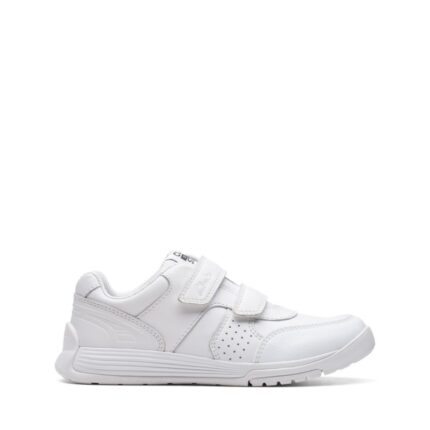 Clarks Cica Star Orb Kid Trainers – White Leather – Boys School Shoes - Crep Direct UK Clarks Cica Star Orb Kid Trainers – White Leather – Boys School Shoes - Crep Direct UK