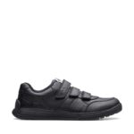 Clarks Cica Star Orb Youth Trainers – Black Leather – Girls School Shoes - Crep Direct UK Clarks Cica Star Orb Youth Trainers – Black Leather – Girls School Shoes - Crep Direct UK