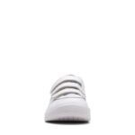 Clarks Cica Star Orb Youth Trainers – White Leather – Boys School Shoes - Crep Direct UK