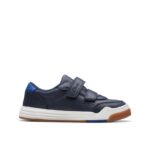 Clarks Urban Solo Kids Shoes – Navy Leather – Boys Shoes - Crep Direct UK