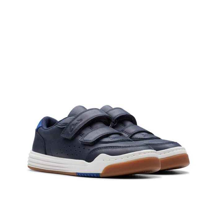 Clarks Urban Solo Kids Shoes – Navy Leather – Boys Shoes - Crep Direct UK