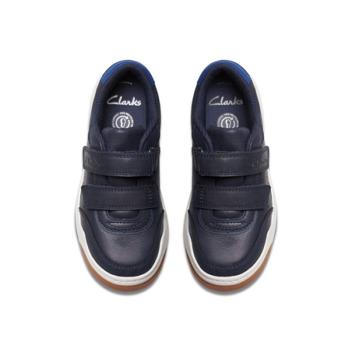 Clarks Urban Solo Kids Shoes – Navy Leather – Boys Shoes - Crep Direct UK