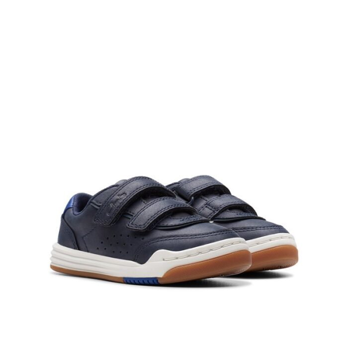 Clarks Urban Solo Toddler Shoes – Navy Leather – Boys Shoes - Crep Direct UK