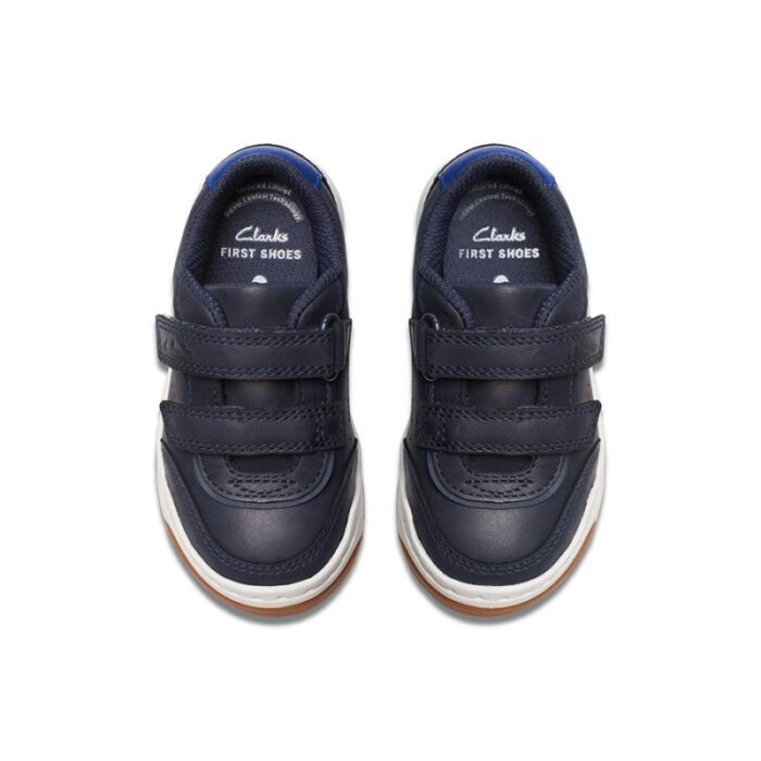 Clarks Urban Solo Toddler Shoes – Navy Leather – Boys Shoes - Crep Direct UK