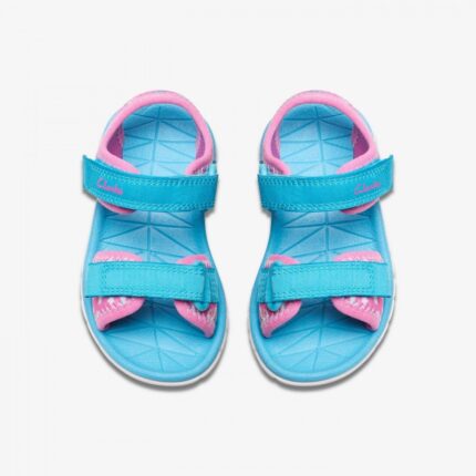 Clarks Surfing Tide Toddler Sandals – Hot Pink – Girls Sandals - Crep Direct UK