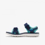 Clarks Surfing Tide Kids Sandals – Navy – Boys Sandals - Crep Direct UK