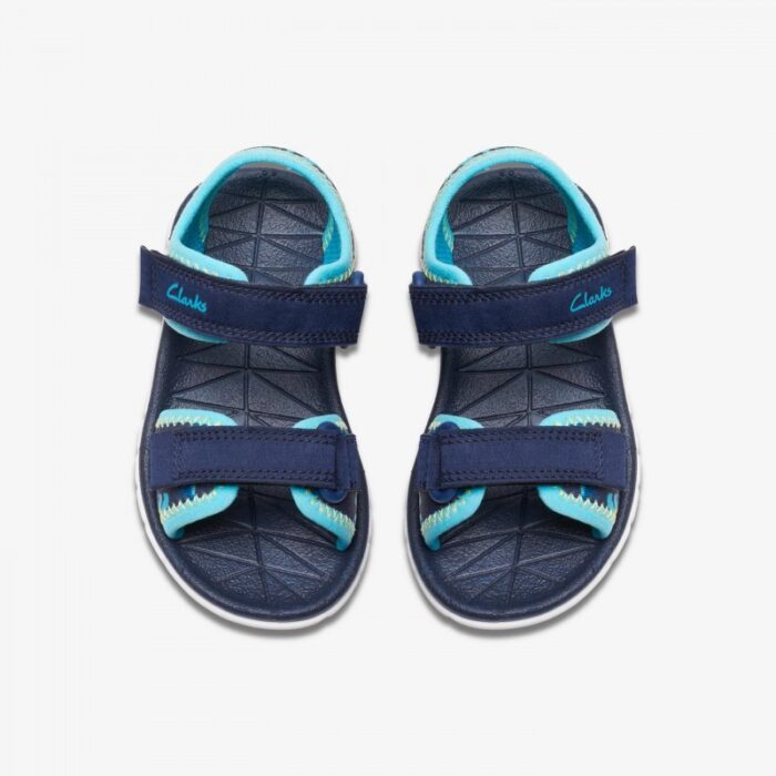 Clarks Surfing Tide Toddler Sandals – Navy – Boys Sandals - Crep Direct UK