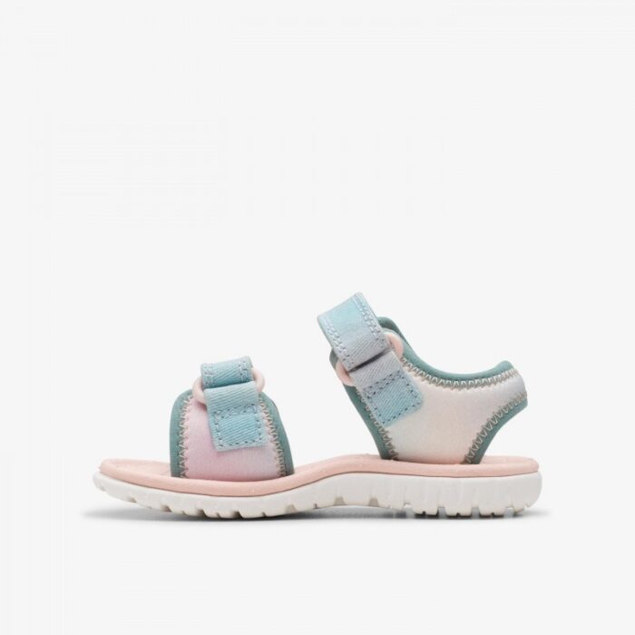 Clarks Surfing Tide Toddler Sandals – Pastel – Girls Sandals - Crep Direct UK