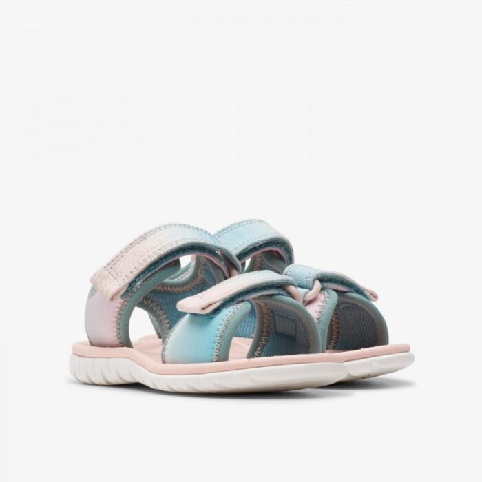 Clarks Surfing Tide Toddler Sandals – Pastel – Girls Sandals - Crep Direct UK