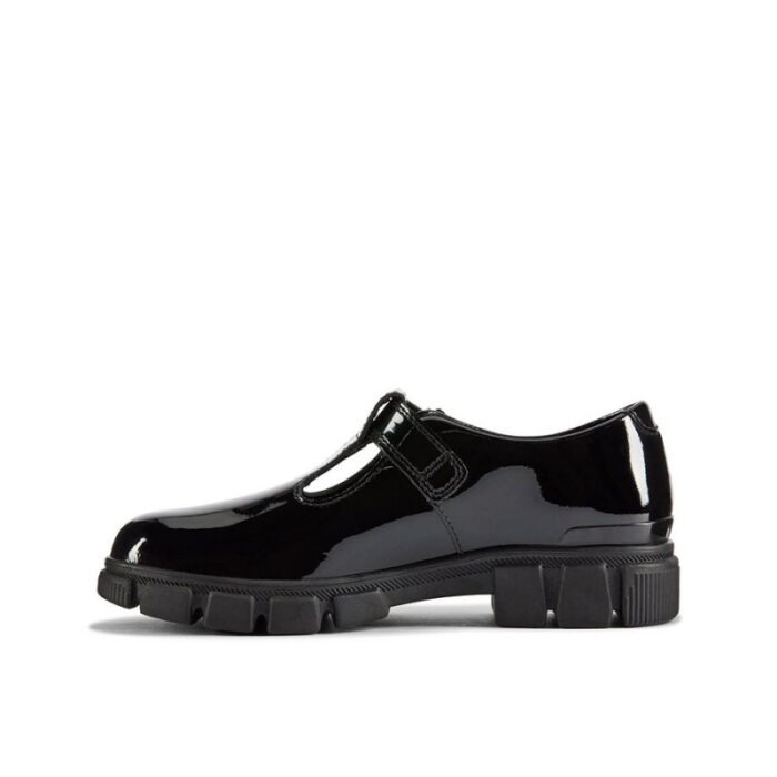 Clarks Evyn Bar Kid School Shoes – Black Patent – Girls School Shoes - Crep Direct UK