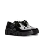 Clarks Evyn Bar Youth School Shoes – Black Patent – Girls School Shoes - Crep Direct UK