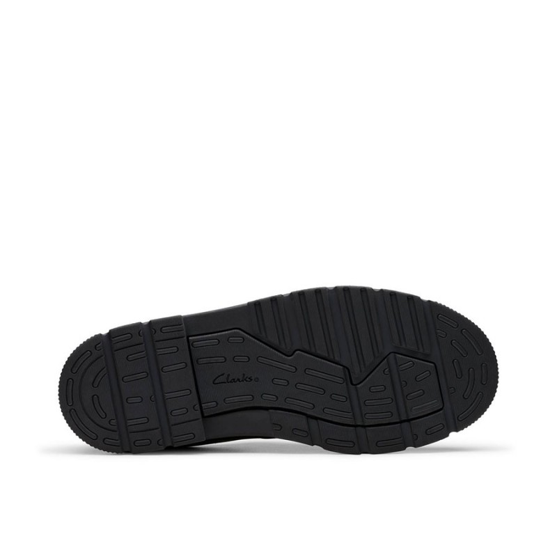 Clarks Lorcam Loop Youth School Shoes – Black Leather – Boys School Shoes - Crep Direct UK